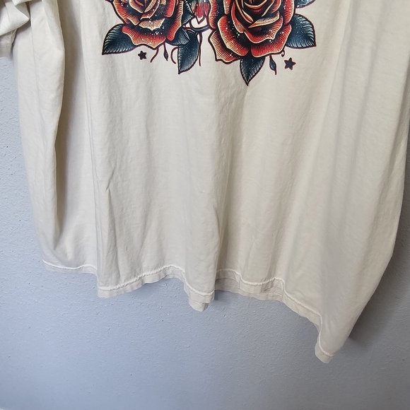 Comfort Colors Freedom‎ Eagle Graphic Tee Shirt Plus Womens 3X Ivory Cream Red - Picture 4 of 7